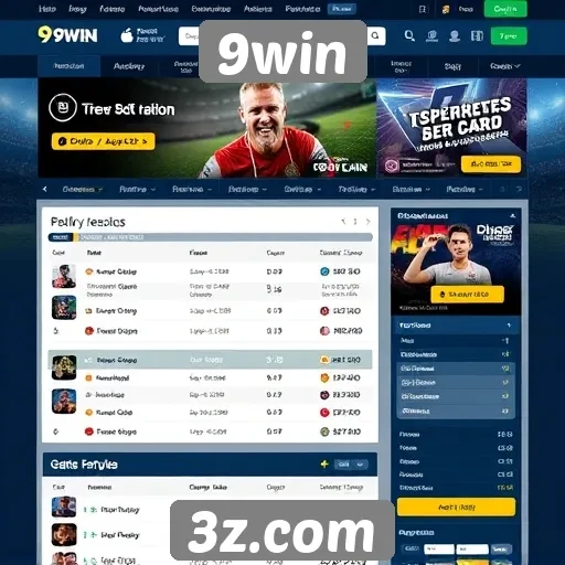 Navegação intuitiva no site de apostas 9win